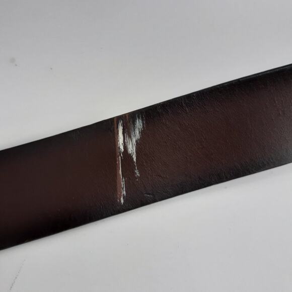 Levi's Men's Leather Dark Belt Brown Size 40 Silver Tone Single prong Buckle - Picture 12 of 13